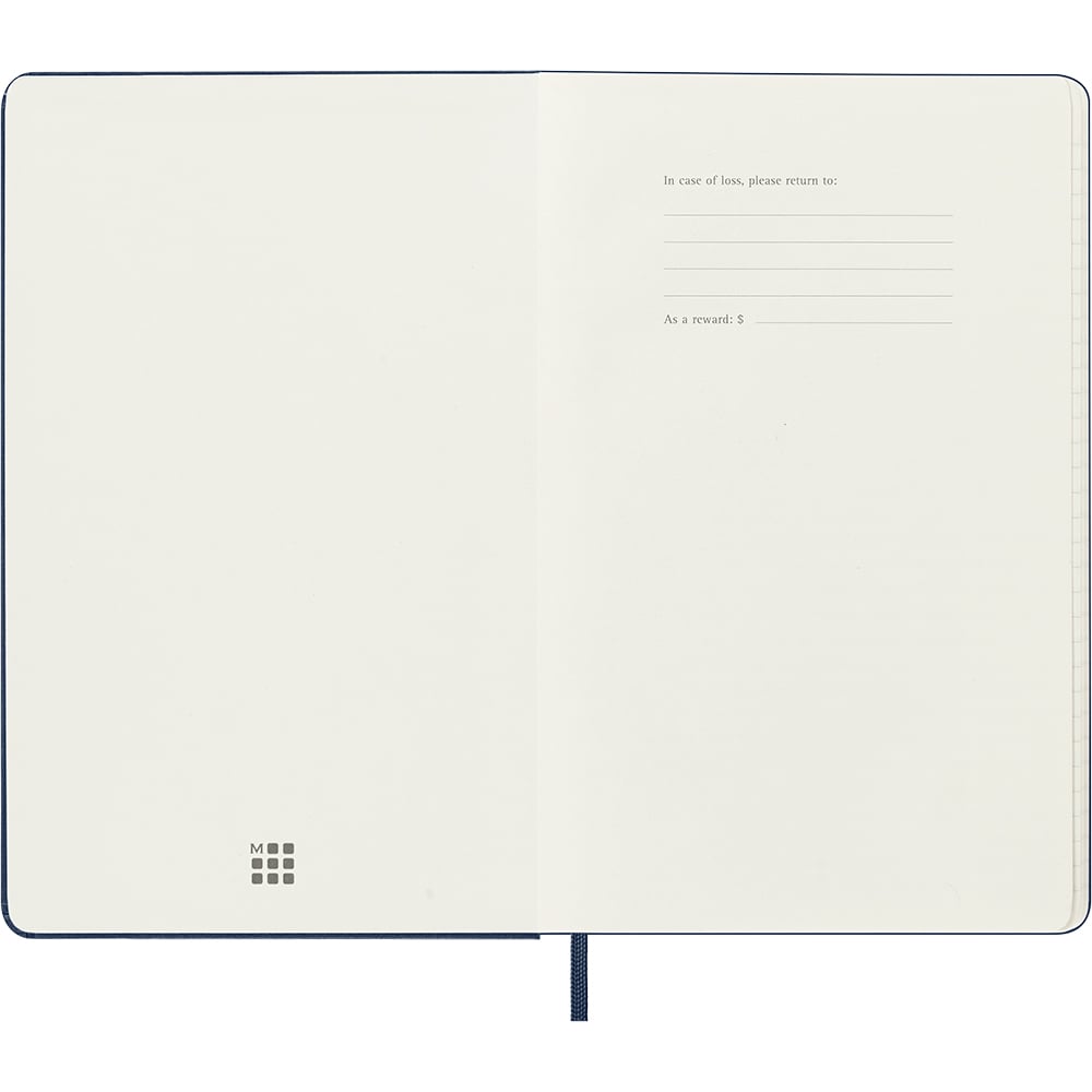 Kalender Moleskine 25/26 18M Hard Large Uke Blå