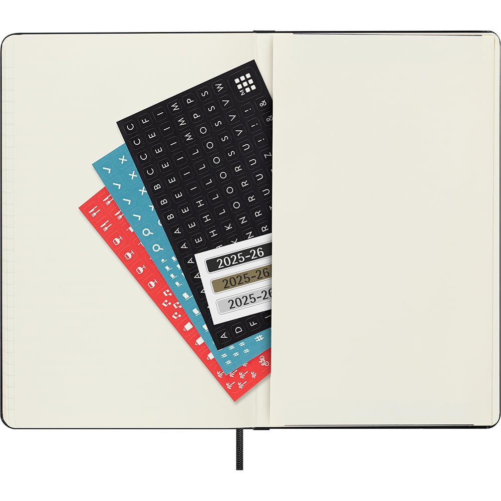 Kalender Moleskine 25/26 18M Hard L Uke Sort