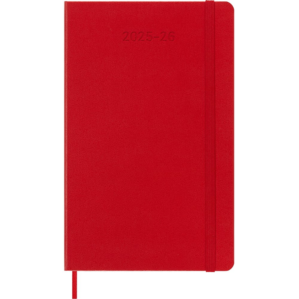 Kalender Moleskine 25/26 18M Hard L Uke Rød