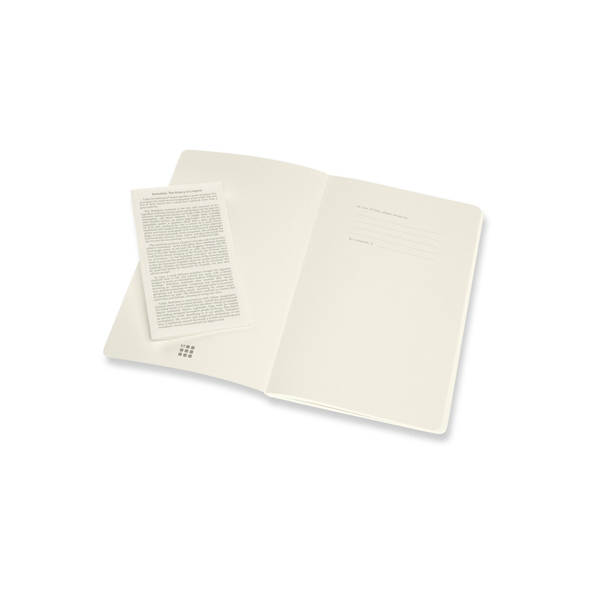 Moleskine Notatbok Volant Ulinjert 2pk Orange Blue Large