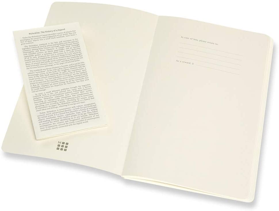 Notatbok Moleskine Volant Soft 2pk L - Blank FBlue