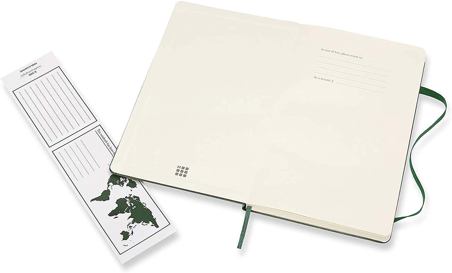 Moleskine Notatbok Linjert Myrtle Green Hard Large