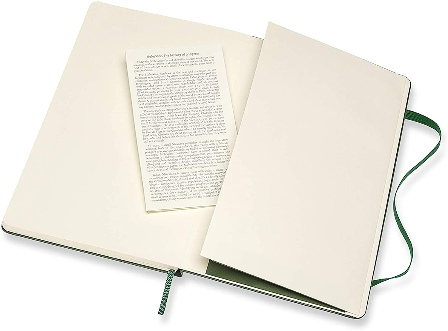 Moleskine Notatbok Linjert Myrtle Green Hard Large