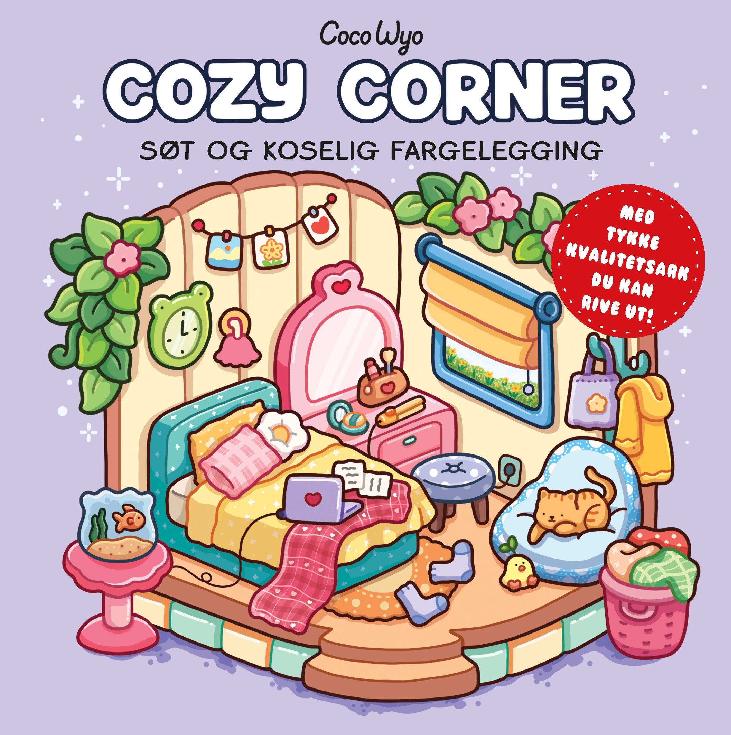 Cozy corner - søt og koselig fargelegging