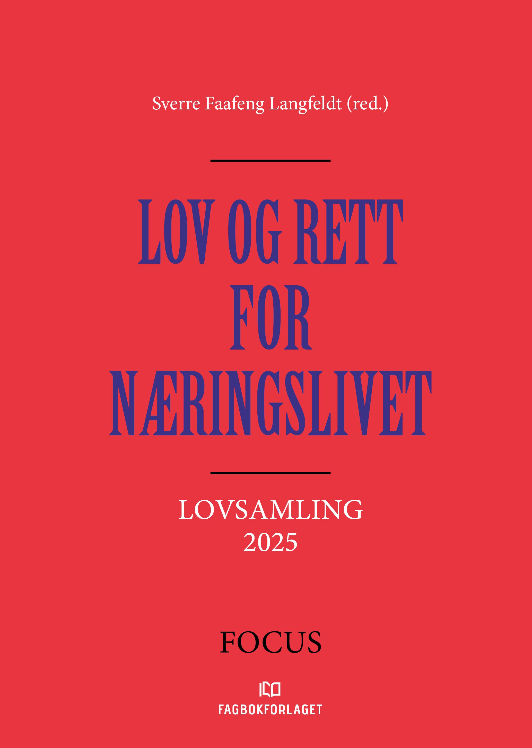 Lov og rett for næringslivet - lovsamling 2025