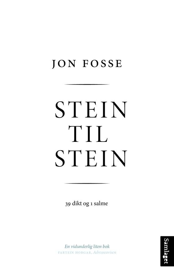 Stein til stein - 39 dikt og 1 salme