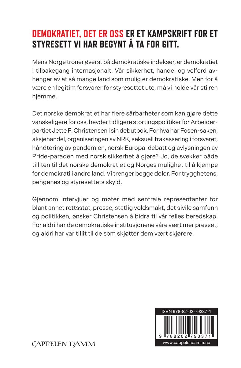 Demokratiet, det er oss