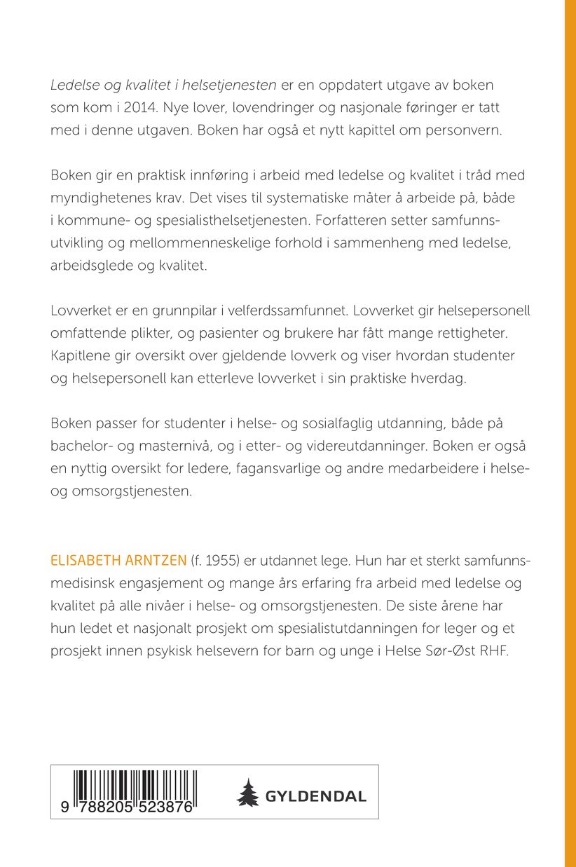 Ledelse og kvalitet i helsetjenesten