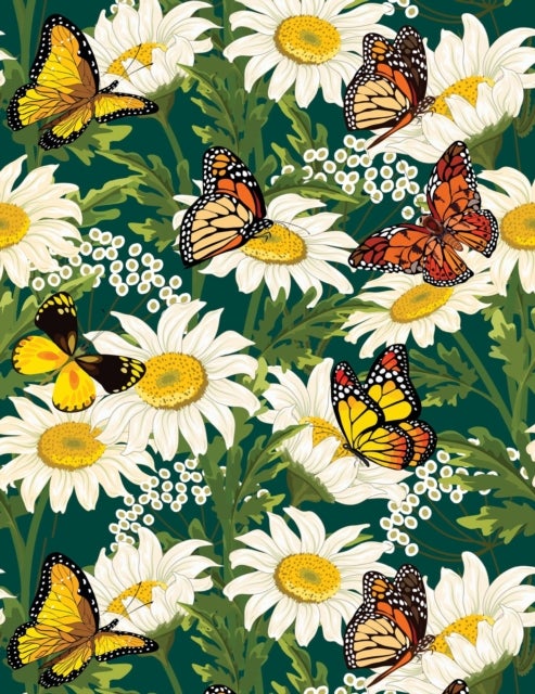 Butterflies and Daisies Journal - Lined Pages and Sprayed Edges