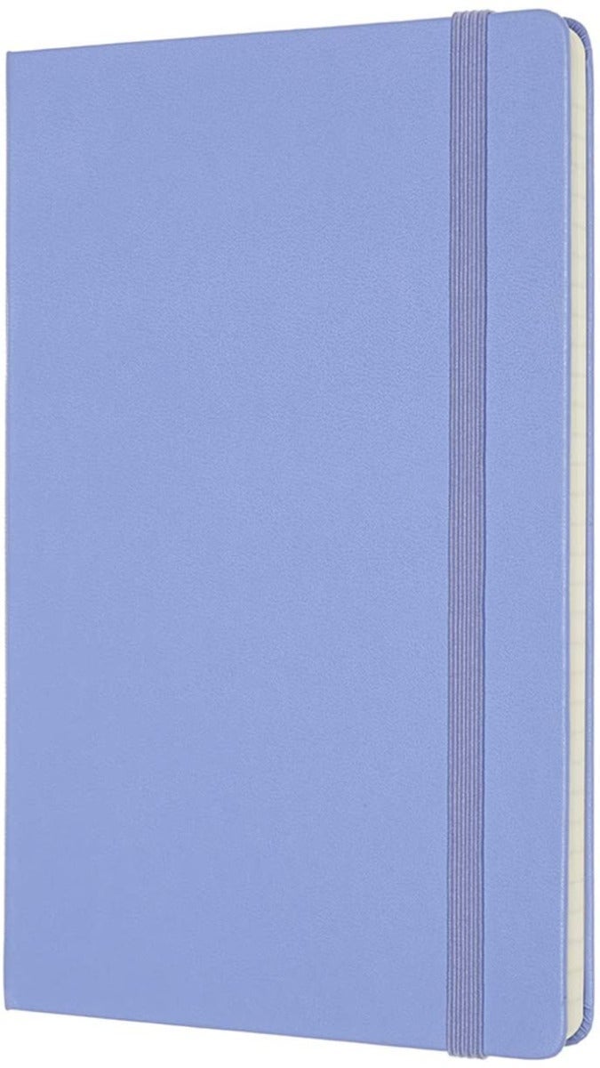 Moleskine Notatbok Hard L Linjert Hydrangea Blue