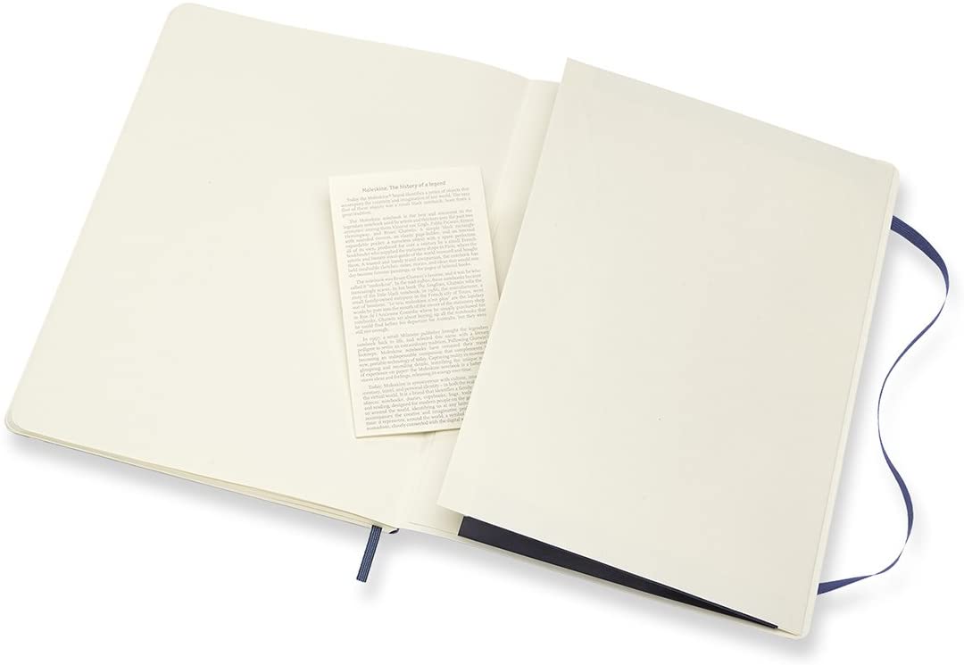 Moleskine Notatbok Ulinjert Safir Myk XL