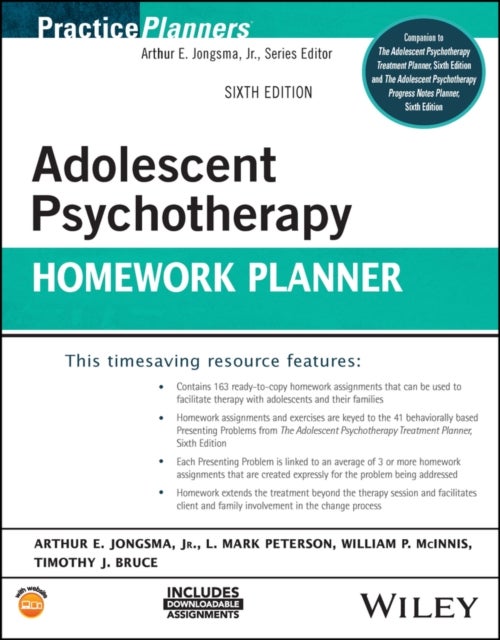 Adolescent Psychotherapy Homework Planner, Sixth Edition