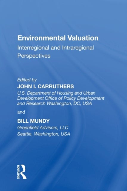 Environmental Valuation - Interregional and Intraregional Perspectives