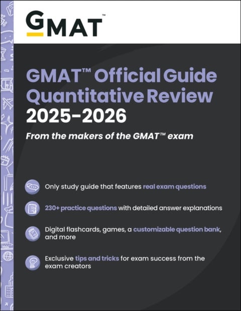 GMAT Official Guide Quantitative Review 2025–2026: Book + Online Question Bank - Book + Online Question Bank