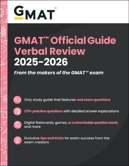 GMAT Official Guide Verbal Review 2025–2026: Book + Online Question Bank - Book + Online Question Bank