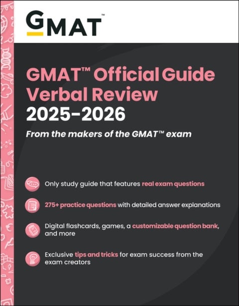 GMAT Official Guide Verbal Review 2025–2026: Book + Online Question Bank - Book + Online Question Bank