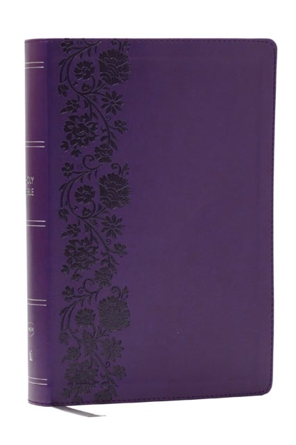 NKJV Giant Print End-of-Verse Reference Bible, Purple Leathersoft, Red Letter, Comfort Print - Holy Bible
