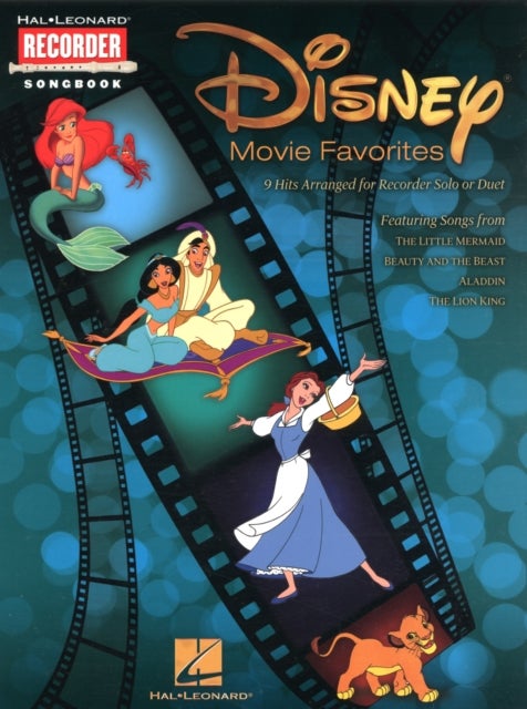 Disney Movie Favorites for Recorder - Recorder Songbook - 9 Hits Arranged for Recorder Solo or Duet