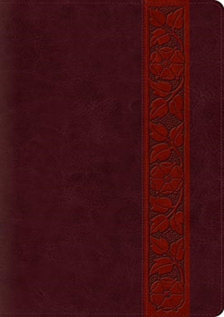 ESV Study Bible, Large Print, Thumb Indexed (TruTone, Mahogany, Trellis Design)