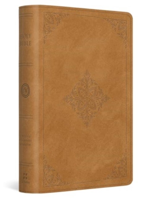 ESV Large Print Bible (TruTone, Nubuck Caramel, Fleur–de–lis Design)