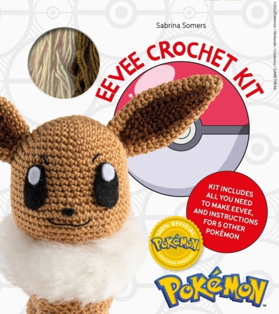 PokeMon Crochet Eevee Book & Kit