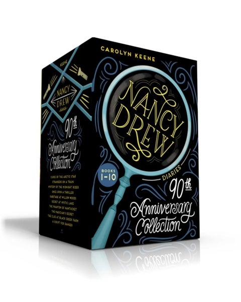 Nancy Drew Diaries 90th Anniversary Collection (Boxed Set) - Curse of the Arctic Star; Strangers on a Train; Mystery of the Midnight Rider; Once Upon a Thriller; Sabotage at Willow Woods; Secret at Mystic Lake; The Phantom of Nantucket; The Magician's Secret; The Clue at Black Creek Farm; A Script for Danger