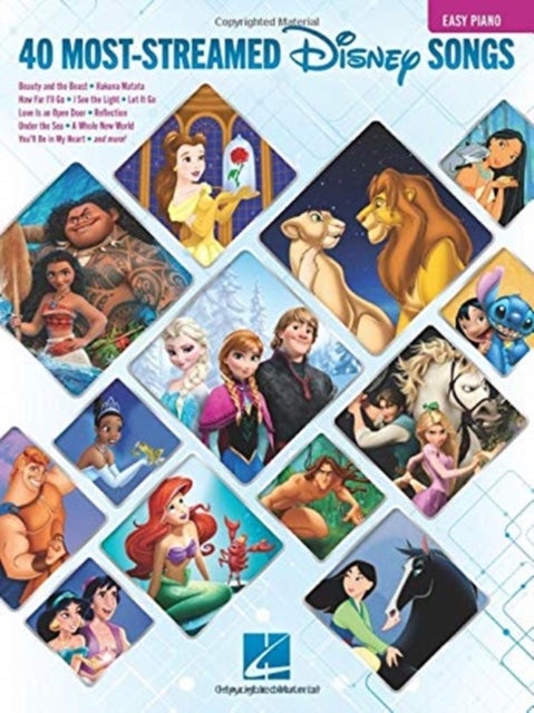 The 40 Most-Streamed Disney Songs - For Easy Piano