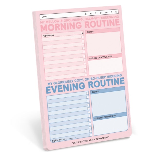 Knock Knock AM/PM Routine Classic Pad (Pastel Version)