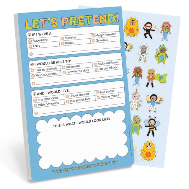 Let's Pretend! Playtime Pad with Sticker Sheet