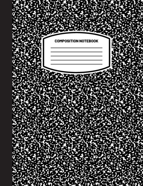 Classic Composition Notebook - (8.5x11) Wide Ruled Lined Paper Notebook Journal (Black) (Notebook for Kids, Teens, Students, Adults) Back to School and Writing Notes