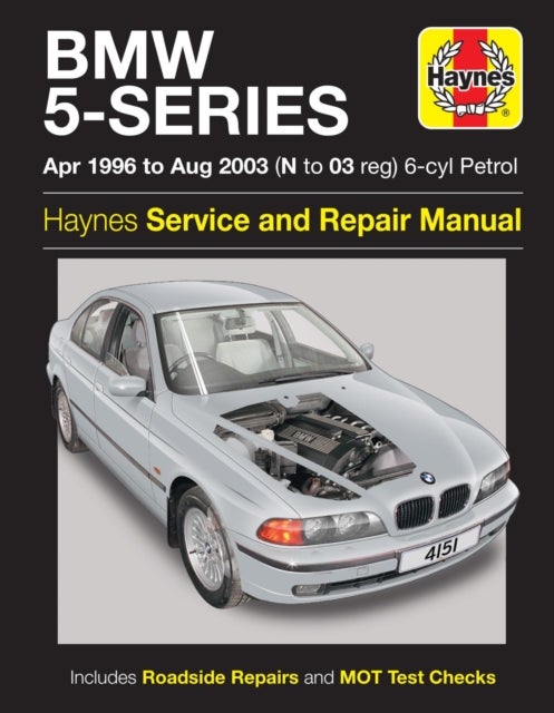 BMW 5-Series 6-cyl Petrol (April 96 - Aug 03) Haynes Repair Manual - 96-03