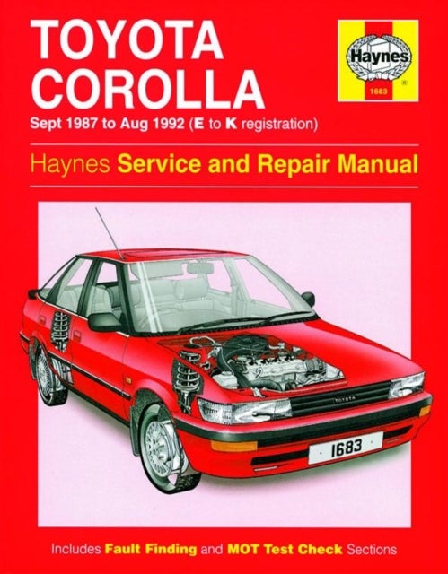 Toyota Corolla Service And Repair Manual - 87-92