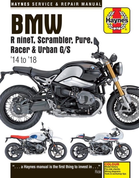 BMW R nineT (14 - 18) Haynes Repair Manual