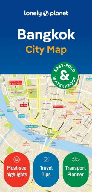 Lonely Planet Bangkok City Map - Durable, Waterproof, Easy-Fold Planning Map with Attractions & Walking Tours