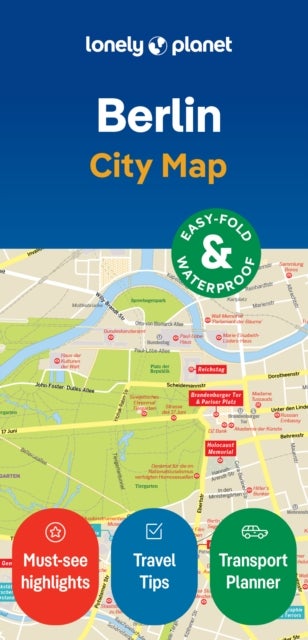 Lonely Planet Berlin City Map - Durable, Waterproof, Easy-Fold Planning Map with Attractions & Walking Tours