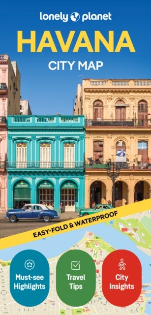 Lonely Planet Havana City Map - Durable, Waterproof, Easy-Fold Planning Map with Attractions & Walking Tours