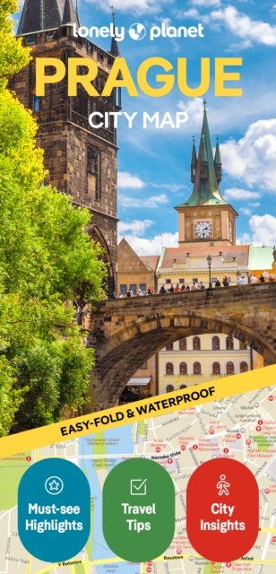 Lonely Planet Prague City Map - Durable, Waterproof, Easy-Fold Planning Map with Attractions & Walking Tours