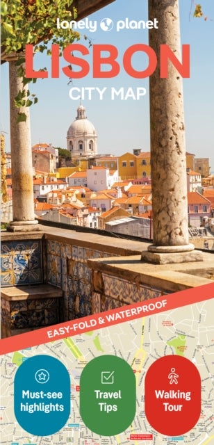 Lonely Planet Lisbon City Map - Durable, Waterproof, Easy-Fold Planning Map with Attractions & Walking Tours