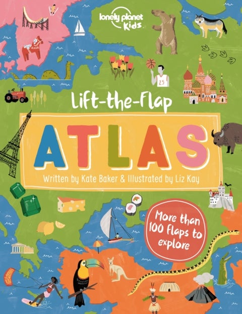 Lonely Planet Kids Lift-the-Flap Atlas - Interactive Trip Around the World , Must Visit Places , Wow Friends with Fun Facts , Beautiful Illustrations & Artwork