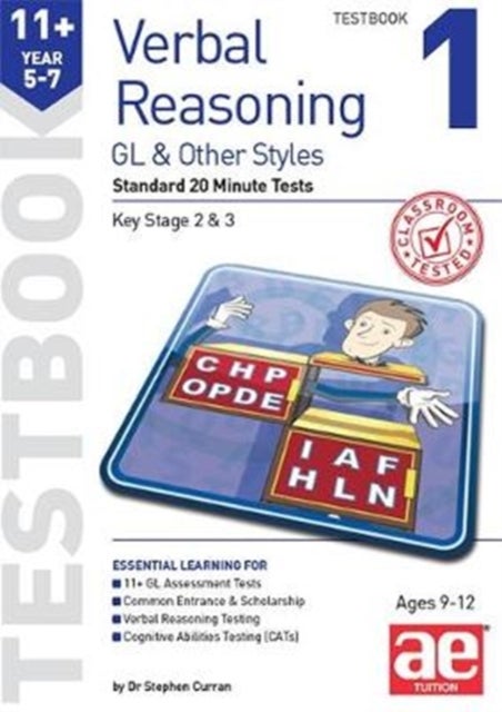 11+ Verbal Reasoning Year 5-7 GL & Other Styles Testbook 1 - Standard 20 Minute Tests