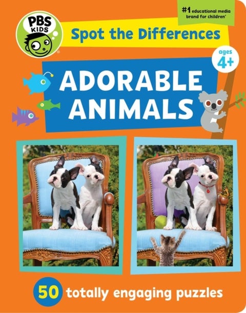 Spot the Differences: Adorable Animals - 50 Picture Puzzles, Thousands of Challenges