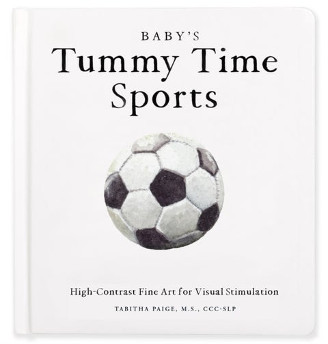 Baby's Tummy Time Sports - High-Contrast Fine Art for Visual Stimulation