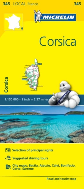 Corse-du-Sud, Haute-Corse - Michelin Local Map 345 - Map