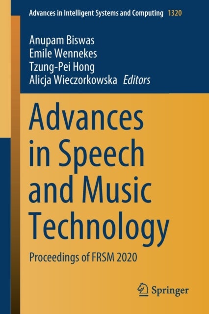 Advances in Speech and Music Technology - Proceedings of FRSM 2020