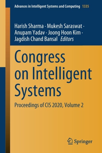 Congress on Intelligent Systems - Proceedings of CIS 2020, Volume 2