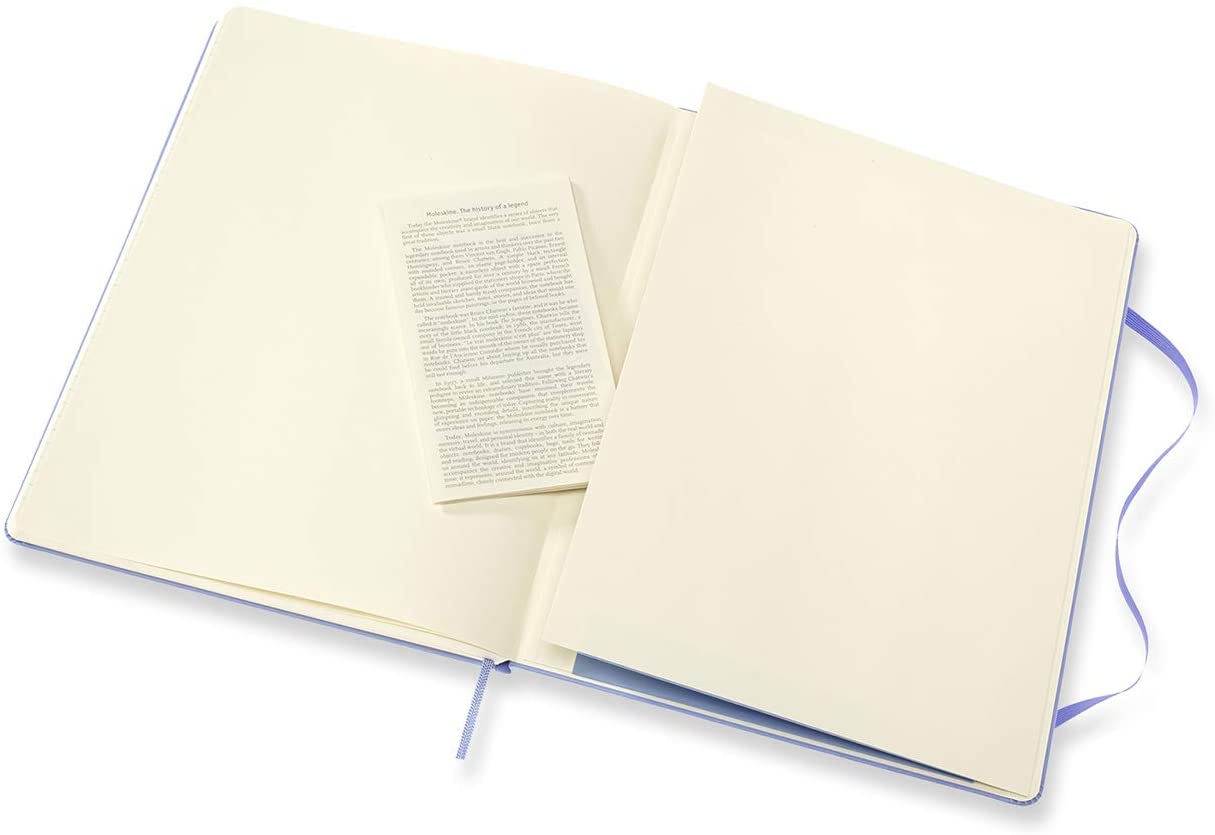 Moleskine Notatbok Hard XL Linjert Hydrangea Blue