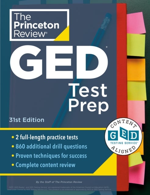 Princeton Review GED Test Prep - 2 Practice Tests + Review & Techniques + Online Features