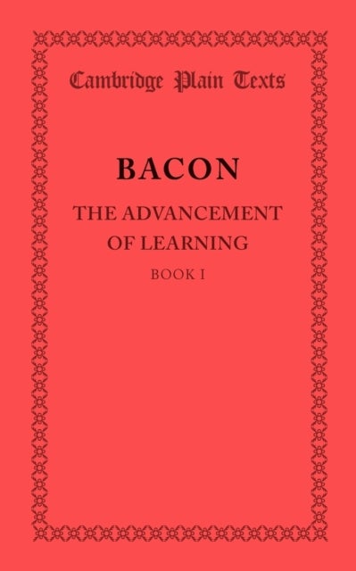 The Advancement of Learning