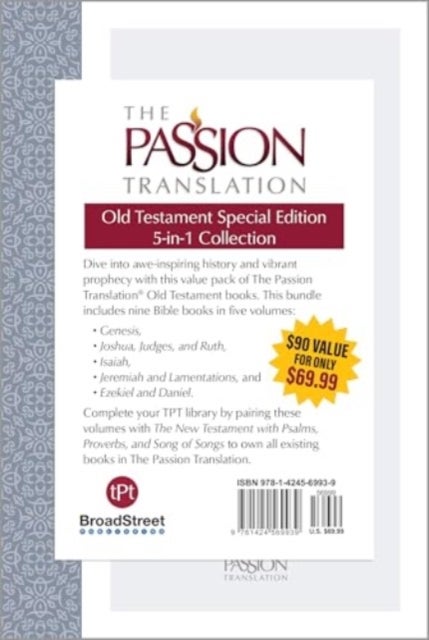 The Passion Translation Old Testament Special Edition - 5-In-1 Collection