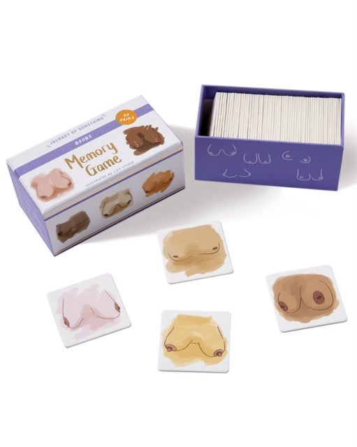 Memory Game: Boobs - A fun, body positive, matching card game for adults, with 60 cards in a plastic-free box